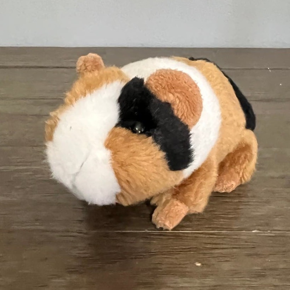 Vintage Tiger Tale Toys Realistic Guinea Pig Plush Stuffed Animal Tri-Color Cavy